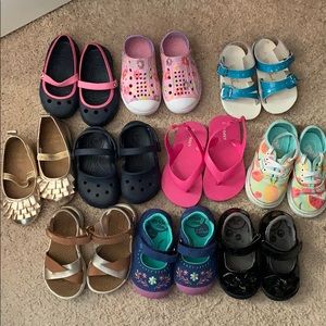 Toddler girl shoe lot...name brand!